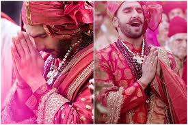 Ranveer singh bhavnani is an indian actor who is known for his work in hindi films. Ranveer Singh Outshines Every Groom In His Wedding Outfits Weddingsutra Blog
