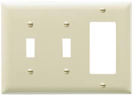 Wallplates.com collection of decorative switchplates and wallplates by amertac are available in a variety of toggles, rockers and outlets in aged bronze, nickel, and others. Legrand Trademaster Ivory Nylon 3 Gang 2 Toggle Switch 1 Decorator Wall Plate At Menards