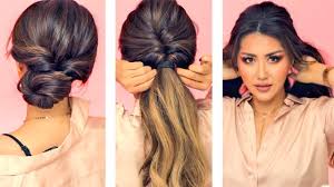 1 Min Everyday Hairstyles For Work With Puff Easy Braids Updo For Long Medium Hair Youtube