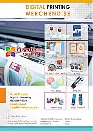 Digital Printing Merchandise Dengan Gambar Produk Mesin Cetak Aplikasi