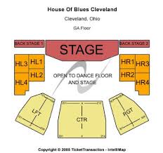 House Of Blues Tickets And House Of Blues Seating Chart