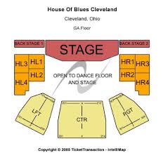 house of blues tickets and house of blues seating chart