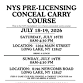 NYS Pre-Licensing Concealed Carry Course