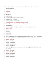 Maybe you would like to learn more about one of these? Soal Kepariwisataan