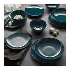 Fargrik Plate Dark Turquoise Ikea In 2021 Plates Dinnerware Set Dinnerware