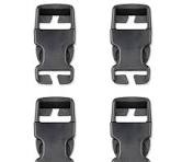 DYZD Plastic Buckle Repair Kit Quick Release Buckles No Sewing Required for  Backpack Bag (4pcs Black,25 mm)