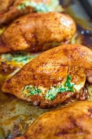 Bake until a meat thermometer registers 160 degrees in the thickest part of the breast, about 20 minutes. Spinach Stuffed Chicken Breast Cooktoria