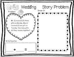 Qu Wedding Addition And Subtraction Story Problems Family Activities Kindergarten Kindergarten Fun Kindergarten Math