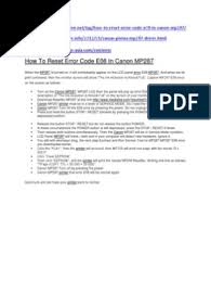 There are a number of ways to install canon mp287 driver updates for your pc. How To Reset Error Code E08 In Canon Mp287 Envelope Printer Computing