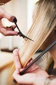 Point the ends of your scissors into the ponytail and snip into the newly blunt ends. The Right Way To Cut Your Own Hair At Home Stylecaster