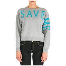 Womens Jumper Sweater Crew Neck Round Save Me