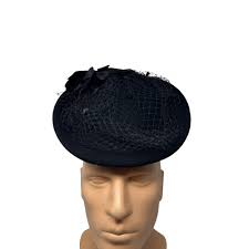 Vintage Women's Mid Century Hat Pillbox Style Edna Du Vall Huntington