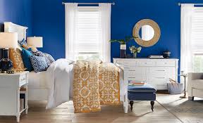 Blue accent wall living room. Blue Bedroom Ideas The Home Depot