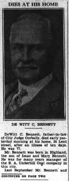 DeWitt Clinton Bennett (1860-1937)