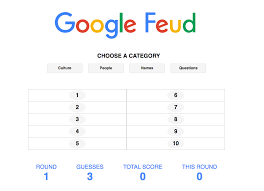 Google feud is an unconventional browser puzzle game based on a popular american tv show with just one twist: Google Feud Baas Baas