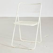 Nisse klappstuhl hochglanz weiss verchromt. Ted Net Klappstuhl Von Niels Gammelgaard Fur Ikea 1970er Bei Pamono Kaufen