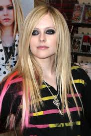 This made me realize i love colored hair. Avril Lavigne Straight Ash Blonde Hairstyle Steal Her Style