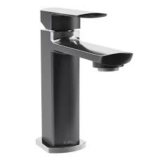 Installing a dazzling chrome bathroom faucet can give your bath an added touch of elegance and refined beauty while providing you with a fixture that can literally last for a lifetime. Kalia Bf1290 150 Grafik Single Hole Bathroom Faucet Black Chrome Plumbing Online Canada