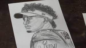 Check spelling or type a new query. Topeka Teen S Drawing Of Patrick Mahomes Goes Viral