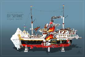 lego skytanic sinking the lego car blog