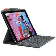 The latest ipad is similar in thickness and weight as ipad air that provides additional capabilities such as touch id and an option to stream video and read books. Logitech Slim Folio Ipad Tastatur Case Fur Ipad Und Ipad Air