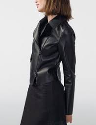 Fashion silhouette from mid 90s. Armani Exchange Faux Leather Moto Moto Jacket For Women A X Online Store