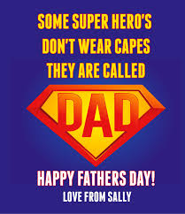 This card, personalized with your baby's first name, is a special way to commemorate the occasion. Fathers Day Superhero Say It With Vino