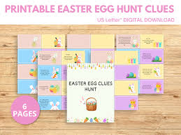 Printable Easter Egg Hunt Clues – Print It Mo