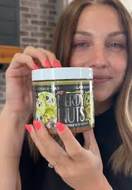 I caved and got the Nerdy Nuts Dubai Chocolate Bar PB, mainly bc my gi...