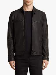 Allsaints Lark Leather Jacket Black In 2021 Leather Jacket Leather Jacket Men Jackets