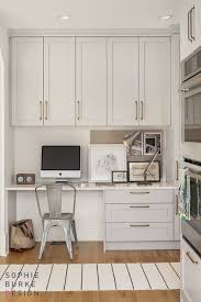 You could create a desk in the space under your staircase, on the landing at the top of your stairs, in a larger hallway, or the nook meant for your laundry appliances. The Desk Will Allow You To Do Many Things From Your Kitchen Kitchen Office Built In Desk Office Nook
