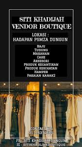 Politeknik sultan mizan zainal abidin. Siti Khadijah Dungun Siti Khadijah Vendor Boutique Kini Sudah Dibuka Lokasi Berhadapan Politeknik Sultan Mizan Zainal Abidin Jangan Lepaskan Peluang Untuk Shopping Di Butik Kami Harga Semestinya Murah