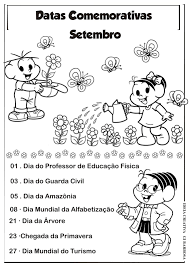 Calendário Escolar Datas Comemorativas Educação Infantil Datas Comemorativas Setembo Turma Da M C3 B4nica Colorir Calendario De Datas Comemorativas Datas Comemorativas Educacao Infantil Datas Comemorativas Escolares