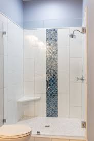 Blue and white bathroom tile 2020 blue is the best color for bathroom interior as it reminds of water and beach, so, it's no surprise why many people choose this color to decorate their bathroom space. Blue Shimmer Glass Mosaic Muse Kitchen And Bath