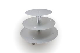 1.11.1 edelstahlheini aluminium tortenständer rund tortenetagere hochzeit 5 etagen (5 stöckig (ø 20 25. Tortenringe Alu Fur Tortenstander 3 Etagen Backformen Autrement Dit Antiquitaten Kunst