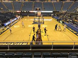 wvu coliseum section 101 rateyourseats com