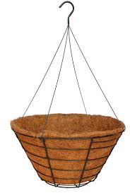 Wire hanging basket with coco liner hanger. Pin On Hanging Basket
