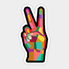 Download Peace Sign Peace Sign Sticker Teepublic
