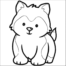 In the starting age the weight of puppies is 1 3 lb. Husky Coloring Page Bilscreen