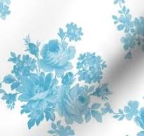 Amori aqua Wallpaper | Spoonflower