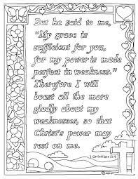 But he said to me, my grace is sufficient for you, for my power is made perfect in weakness.. Pin On Coloring Pages For Kid