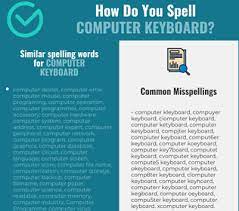 Between your index fingers you'll see g and h. Correct Spelling For Computer Keyboard Infographic Spellchecker Net