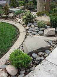 46 Beautiful Front Yard Path Walkway Design Ideas Rock Garden Design Rock Garden Landscaping Front Yard Landscaping
