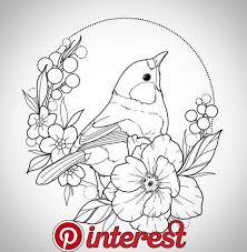 Wo S Federzeichnung Flower Drawing Design Bird Drawings Flower Drawing