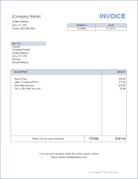 Download Simple Invoice Template Word Doc Pictures