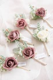 Check spelling or type a new query. Set Of 6 The Handmade Boutonnieres Are Perfect For Rustic Weddings Artificial Flowers Are Made Fr Handmade Bouquets Dusty Rose Wedding Bridal Bouquet Flowers