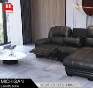 S.C. - MODEL: MICHIGAN โซฟา R(L)+NT+CHAISE-R หนังแท้ผิว ...