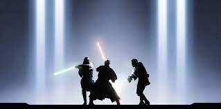 Star Wars Fighting Silhoutte Star Wars The Phantom Menace Movies Jedi Sith Star War In 2021 Star Wars Wallpaper Darth Maul Wallpaper Star Wars Characters Wallpaper