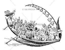 5518 leaf boat with fairies stamp fairy fairy angel