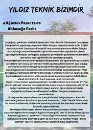 Yıldız teknik üniversitesi'nde 10 kasım töreni düzenlendi. Ogrenciler O Projeye Karsi